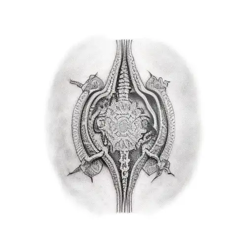 spinal tattoo tattoo design idea