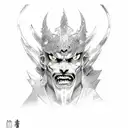 akaza demon slayer tattoo design idea