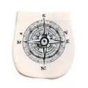 arm sleeve with compass, world map, lions head, kangaroo, pryamid with eye tattoo design idea