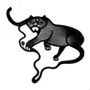 Panther tattoo design idea