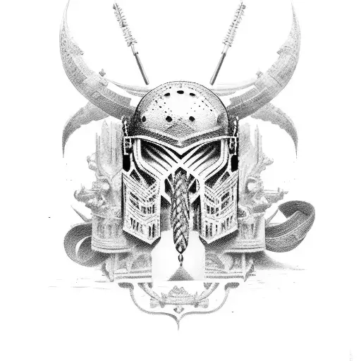 gladiator tattoo design idea