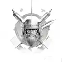 gladiator tattoo design idea