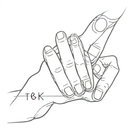 a small wrist tattoo with the letters T K T J for in remembrance  tattoo design idea