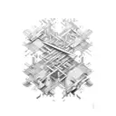 Two hands building up the spine piece by piece tattoo design idea