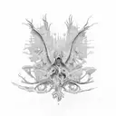 Two hands building up the spine piece by piece tattoo design idea