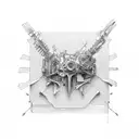 Two hands building up the spine piece by piece tattoo design idea