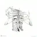 Two hands building up the spine piece by piece tattoo design idea