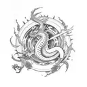 dragon ball tattoo design idea