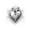 Crying Heart tattoo design idea