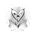 Crying Heart tattoo design idea