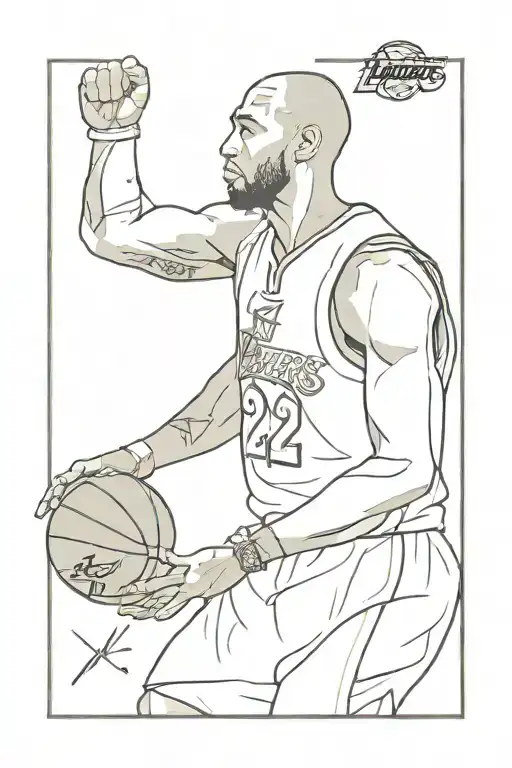 8 and 24 kobe bryant tattoo design idea