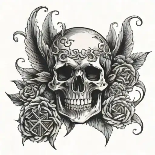 memento mori memento vive tattoo design idea