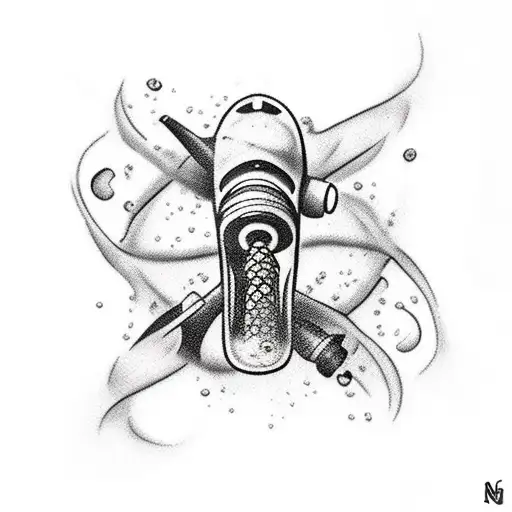 scuba diving tattoo design idea