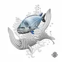 scuba diving tattoo design idea