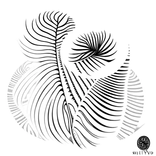 New Zealand Silver Fern tattoo design idea