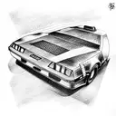delorean tattoo design idea