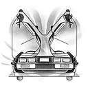 delorean tattoo design idea