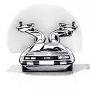 delorean tattoo design idea