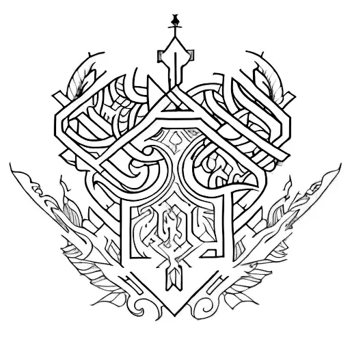 I want to tattoo my children's names. Create an intermingled design for thr names atlas and marin. Lower case letters tattoo design idea