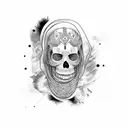 mummy  tattoo design idea