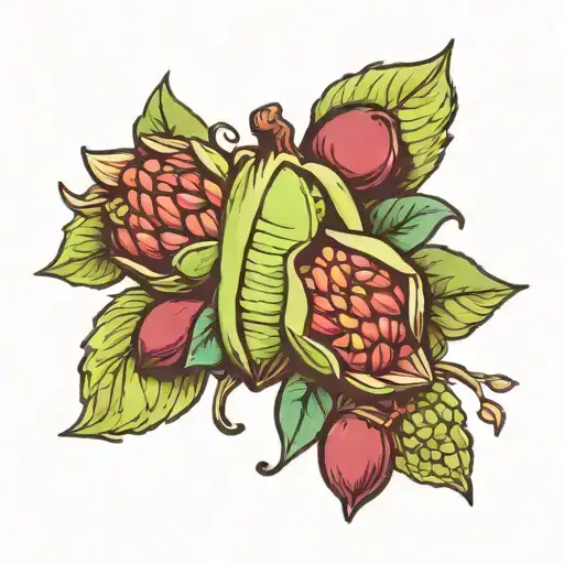 pistachio tattoo design idea