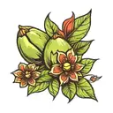 pistachio tattoo design idea