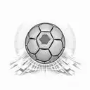 father and son with a soccer ball tattoo design idea