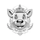 Create a Noah’s ark themed tattoo for an arm. Instead of traditional animals use paw patrol, tayo the bus, PJ mask, and  tattoo design idea