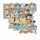 90's cartoons  tattoo design idea