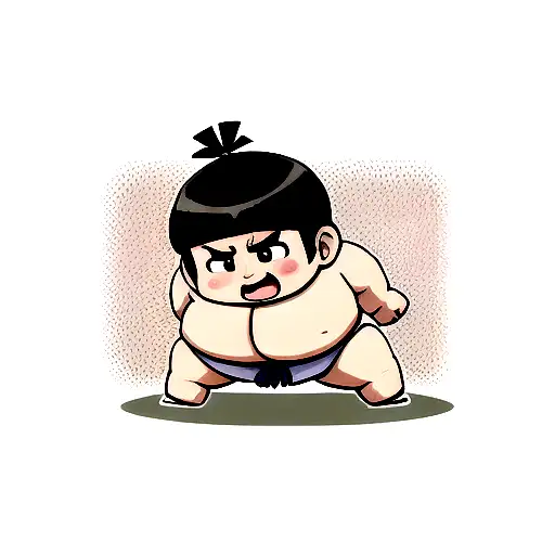 sumo wrestler tattoo design idea