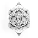 labyrinth tattoo design idea