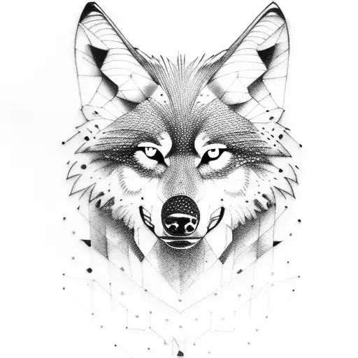 Wolf tattoo design idea