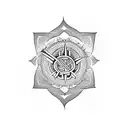 faith and strong mind tattoo design idea