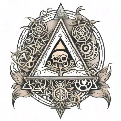 alchemy symbols tattoo design idea