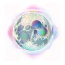 only a moon without another objects in tattoo design idea
