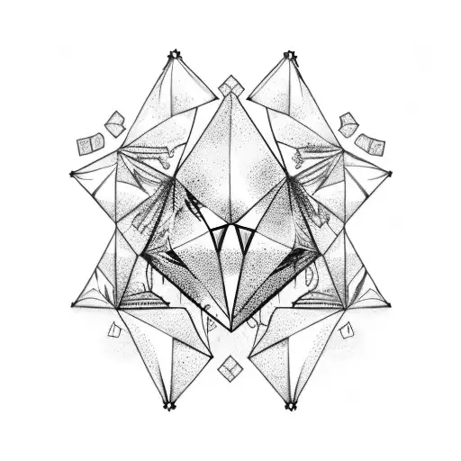 rough diamond tattoo design idea