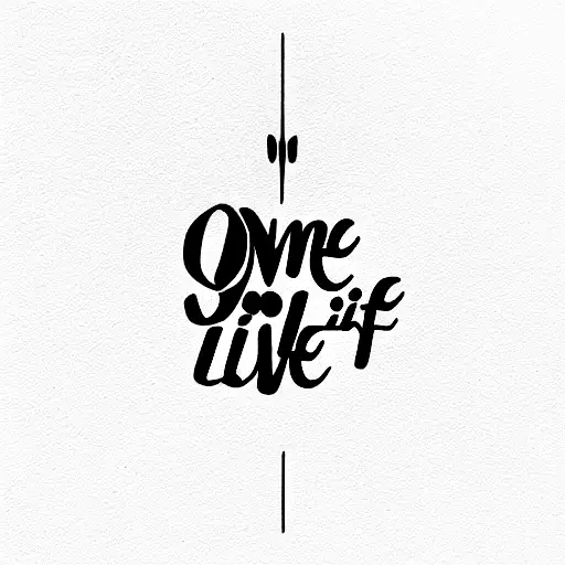 One Life, One Chance set of 2 Temporary Tattoo / Quote Temporary Tattoo /  Script Tattoo / Text Tattoo / Typography / Forearm Tattoo - Etsy Norway