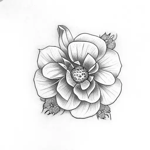 traditional flower knee tattoo tattoo design idea