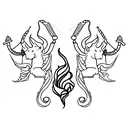 scorpio and libra tattoo design idea