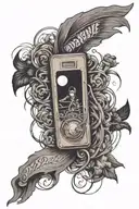 Create a sleeve tattoo featuring iconic album covers from Deep Purple's discography tattoo design idea