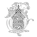 tattoo of the word Ohana  tattoo design idea