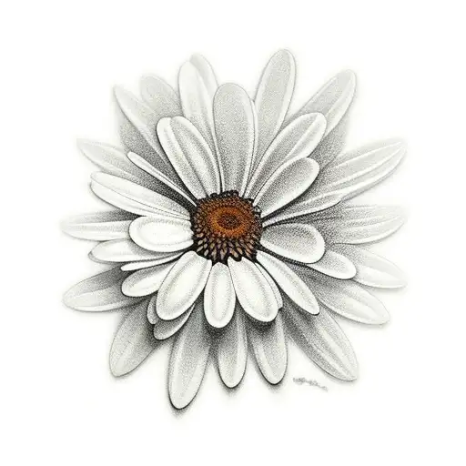 daisy marigold lily of the valley  tattoo design idea