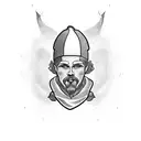 chef knife tattoo design idea