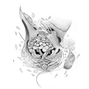 sad love tattoo design idea