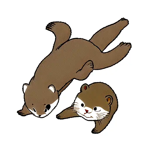 otter tattoo design idea