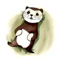 otter tattoo design idea