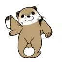otter tattoo design idea