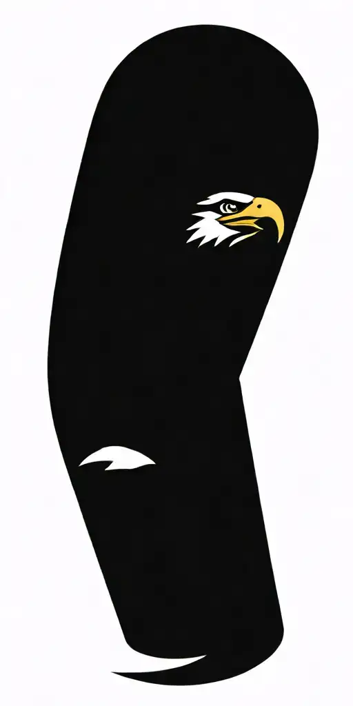 eagle, snake head, wings, flowers tattoo design idea