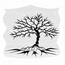 bonsai tree tattoo design idea