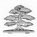 bonsai tree tattoo design idea